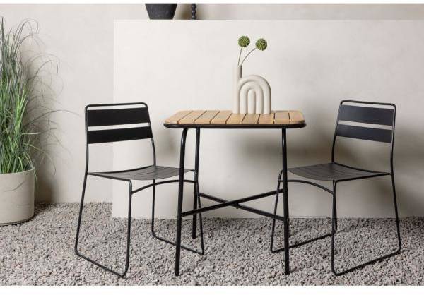 Holmbeck caféset - Svart 