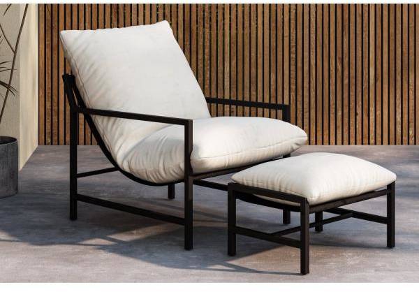 Corso loungefåtölj - Svart/Beige 