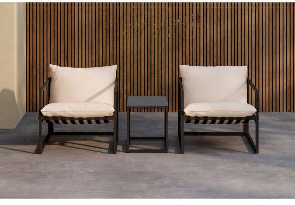 Messina loungegrupp - Svart/Beige 