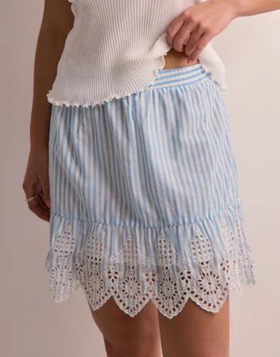 Only - Blå - Onlbondi Skirt Wvn 