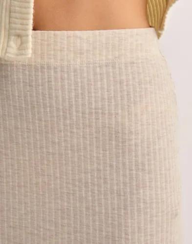 Only - Beige - Onlemma Slit Skirt Jrs Noos 
