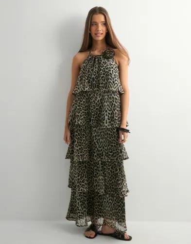 Pieces - Svart - Pcclara Sl Long Layred Dress Kca Bc 