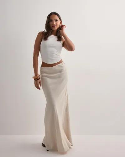 Neo Noir - Beige - Viso Linen Skirt 