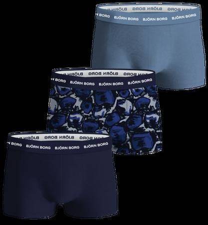 Björn Borg Cotton Stretch Trunks 3-Pack Blå, Xxl (Övriga Kalsonger i kategorin Kalsonger)