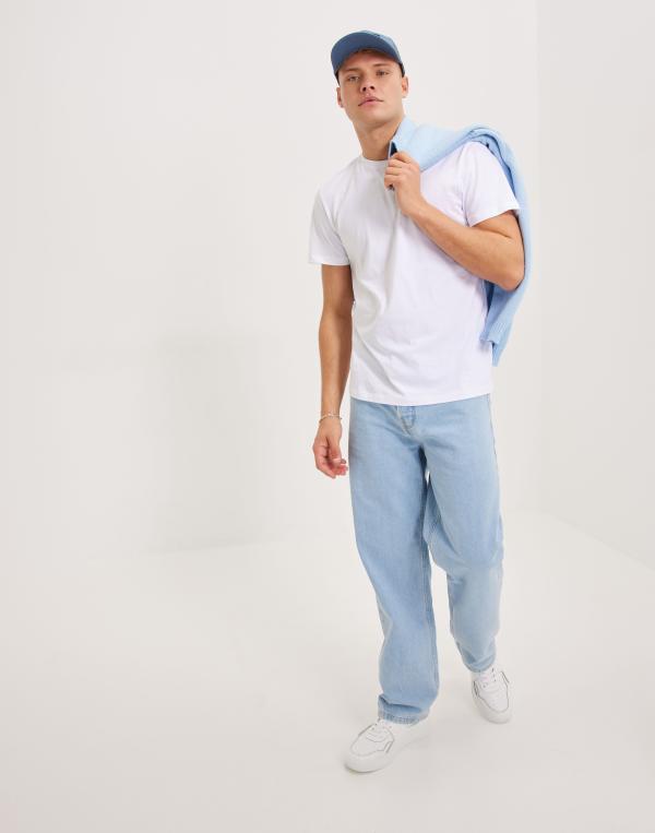 Selected Homme Slhaspen Ss O-Neck Tee Noos T-Shirts & Linnen Vit 