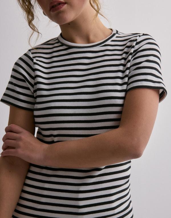 JDY - Rutigt/Randigt - Jdysolar S/S O Neck Top Jrs Noos 