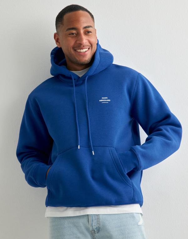 Mads Nørgaard Standard Hoodie Logo Sweat Hoodies Blå 