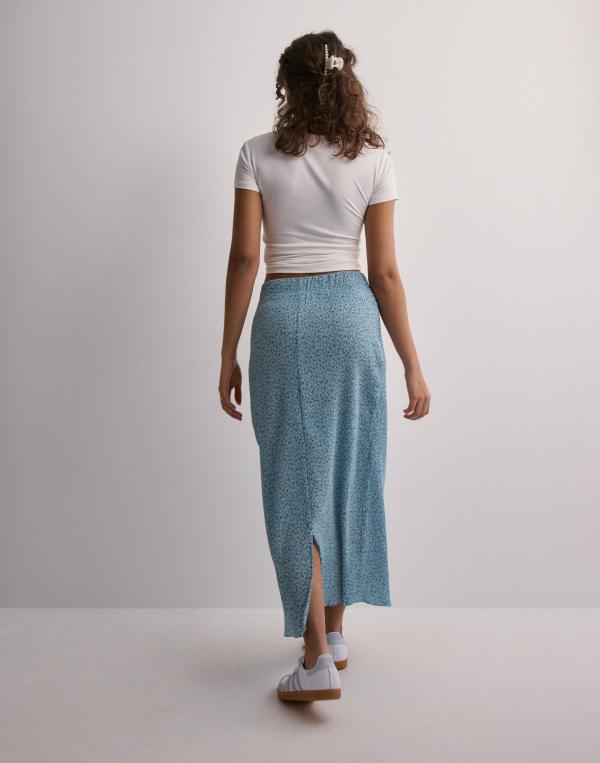Only - Blå - Onlmolly Midi Slit Skirt Cs Ptm 