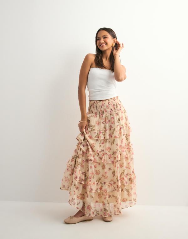 Neo Noir - Multi/Mönstrad - Toddy Marigold Print Skirt 