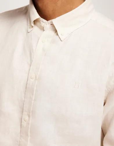 Les Deux Kristian Linen B.D. Shirt Linneskjortor Beige 
