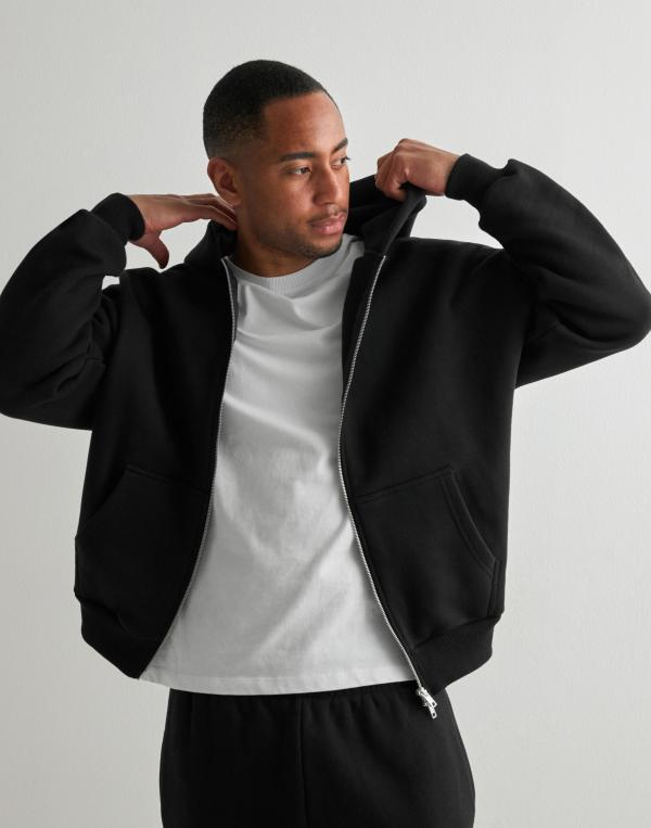 Que Sera Sera Cozy Zip Hoodie Tröjor Svart 