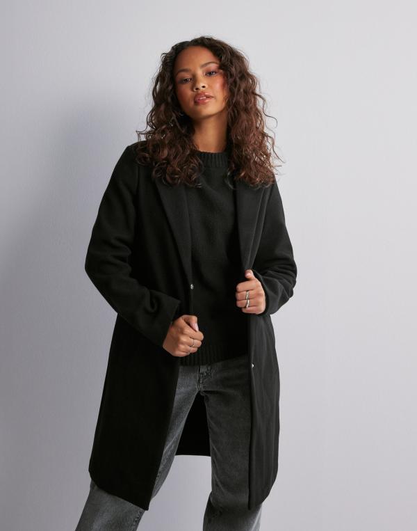 Vero Moda - Svart - Vmpop Coat 