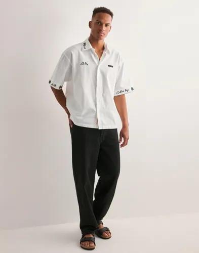 Woodbird WBWang Embroid Shirt Linneskjortor Vit 