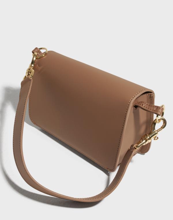 ATP ATELIER - Brun - Corsina Leather Shoulder Bag 