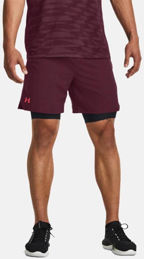 Ua Vanish Woven 6in Shorts, Dark Maroon, M,  Löparshorts 
