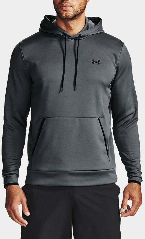 Ua Armour Fleece Hd, Pitch Gray, S,  Hoodies 