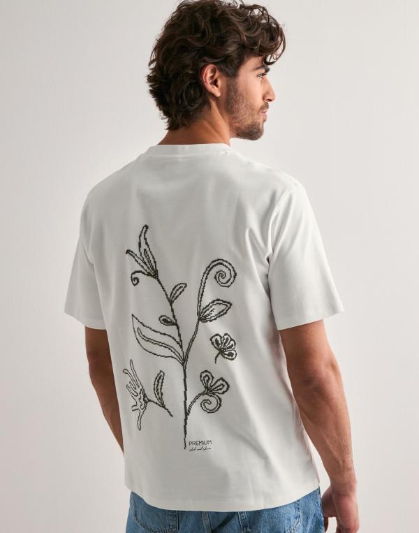 Jack & Jones Jprkyle Ss Tee Styd SS25 T-shirts med tryck Vit 