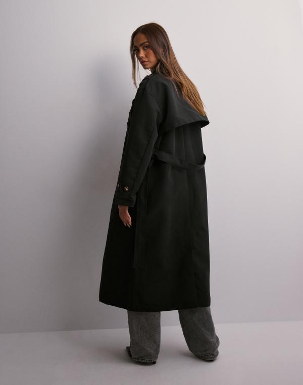 Vero Moda - Svart - Vmchloe Long Trenchcoat Ga Noos 