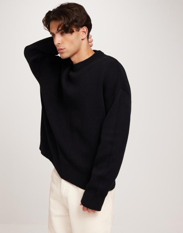Jack & Jones Jorkobe Knit Crew Neck Sweatshirts Svart 