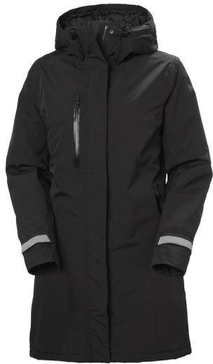 W Adore Ins Rain Coat, 990 Black, S,  Vårjackor 