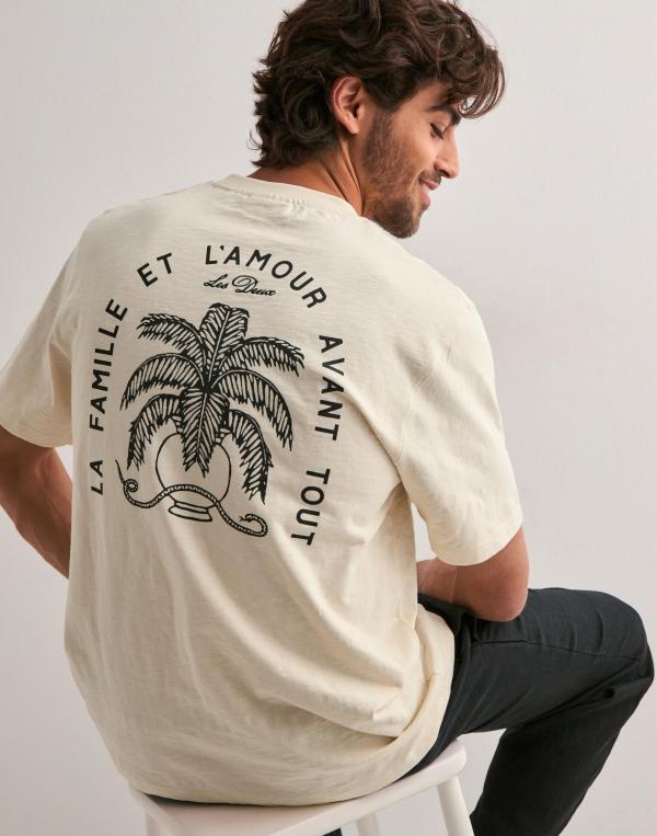 Les Deux Diaz T-Shirt T-shirts med tryck Vit 