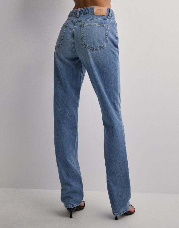 Only - Blå - Onljaci Mw Straight Dnm CRO158 Noos 