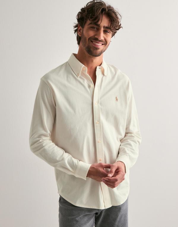 Polo Ralph Lauren Featherweight Mesh Shirt Gröna skjortor Vit 