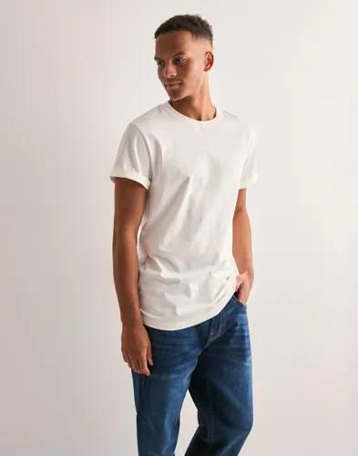 Bread & Boxers Roll-Up Tee Kortärmade t-shirts Vit 