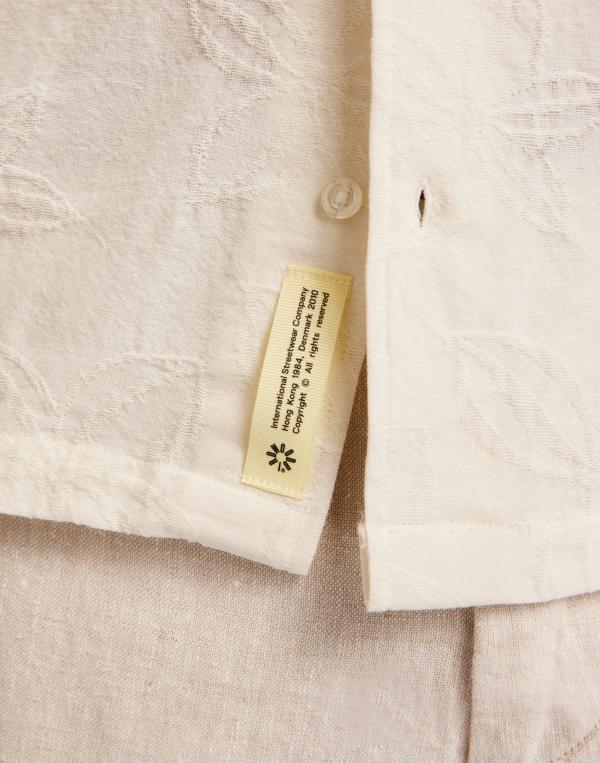 Woodbird WBSunny Mesh Shirt Kortärmade skjortor Beige 