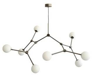 101 Copenhagen Drop Chandelier Bulp takkrona grande Grey