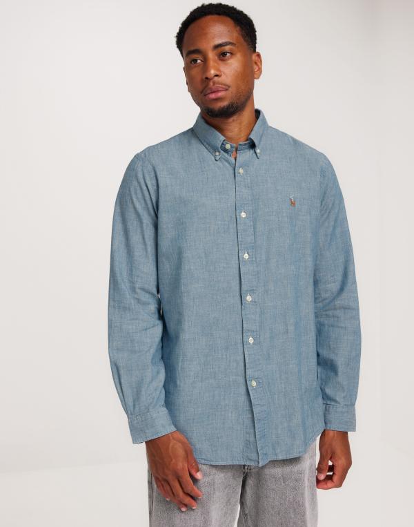 Polo Ralph Lauren Custom Fit Chambray Shirt Blå skjortor Blå 