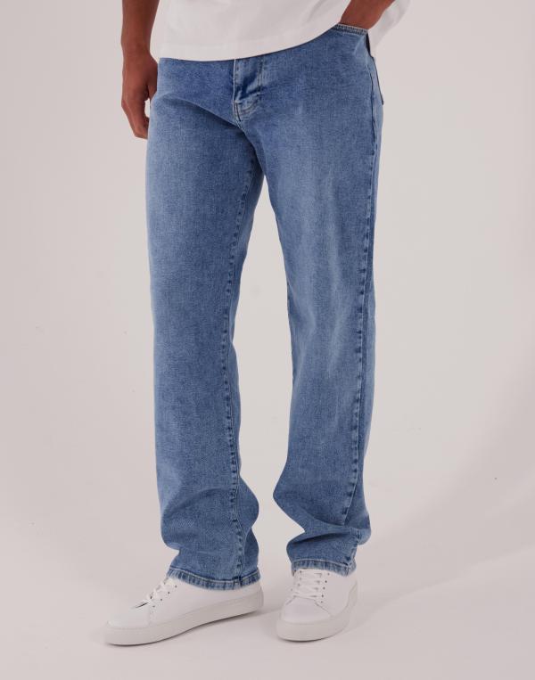 Que Sera Sera Donny Denim Straight jeans Blå 