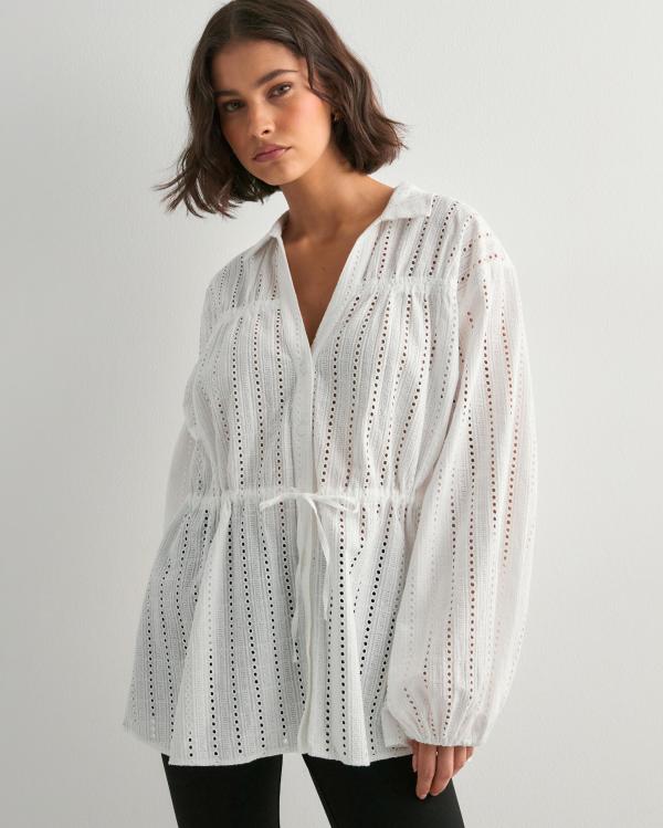 Samsøe Samsøe - Vit - Samanarola blouse 15643 