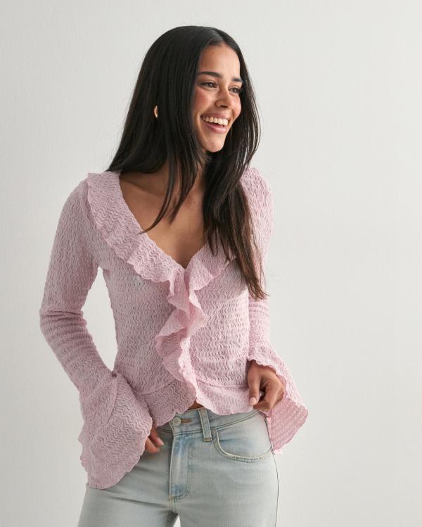 Nelly - Rosa - Lovely Frill LS Top 