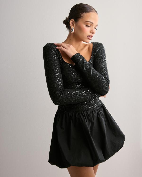 Nelly - Svart - Balloon Dress 