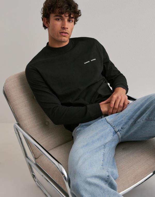 Samsøe Samsøe Norsbro T-Shirt Ls 6024 Långärmade t-shirts Svart 