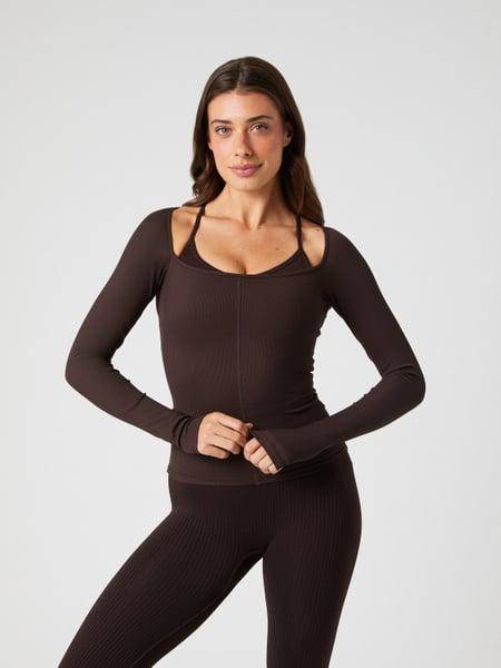 Björn Borg Studio Ballerina Long Sleeve Brun, XXL 