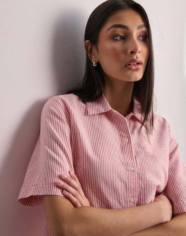 JJXX - Rutigt/Randigt - Jxsiva Oxford Ss Shirt Wvn 