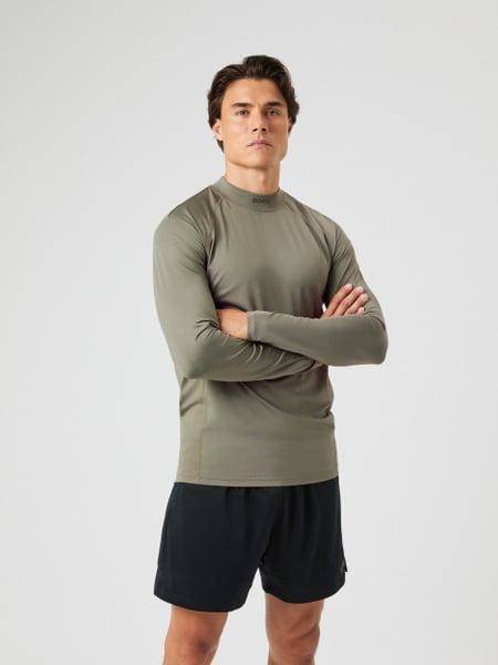 Björn Borg Borg Mock Neck Ls T-shirt Grön, XXL 