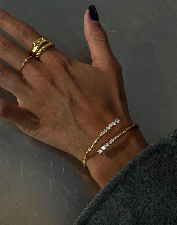 Muli Collection - Guld - Aurora Bangle Bracelet 