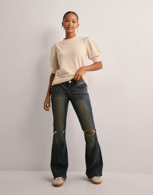 True Religion - Blå - Joey Low Rise FLARE_ Flap 