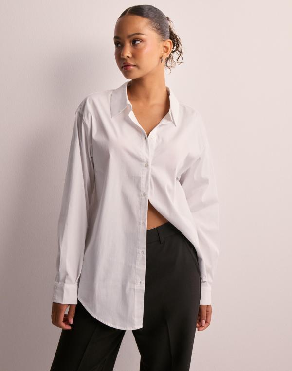 OBJECT - Vit - Objtutta Lo L/S Shirt Noos 