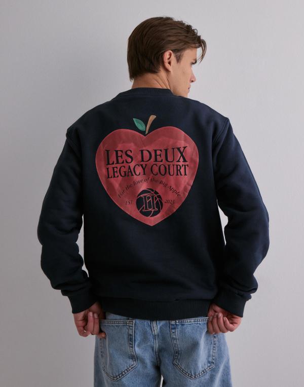 Les Deux Legacy Court Sweatshirt Sweatshirts Blå 