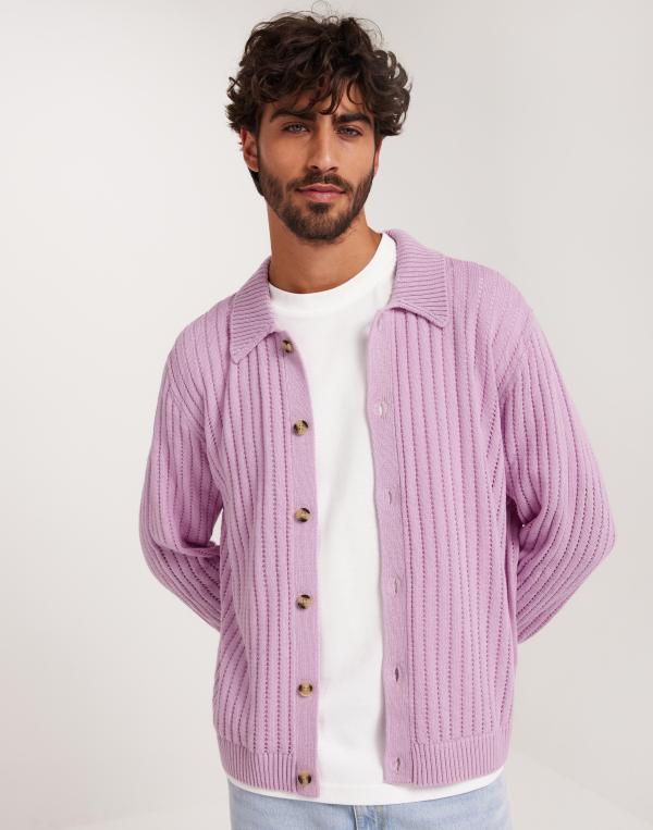 J Lindeberg Edmondo Collar Cardigan Cardigans & Koftor Rosa 