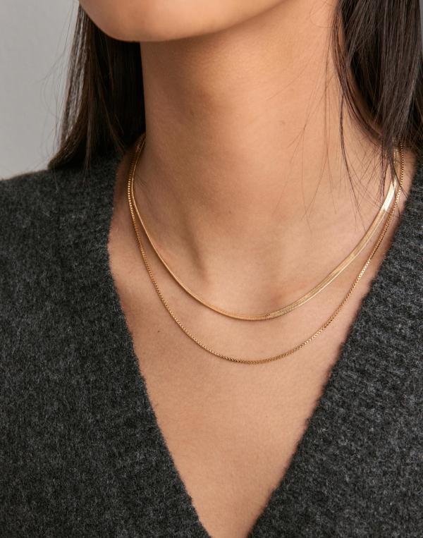 Pieces - Guld - Pcbina 2-Pack Necklace Noos 