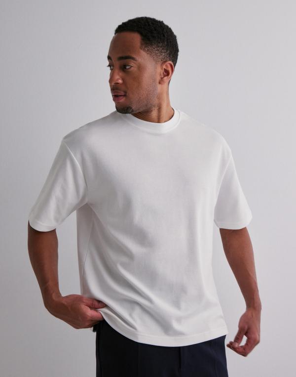 Selected Homme Slhlooseoscar Ss O-Neck Tee 3 Pack Oversized t-shirts Vit 