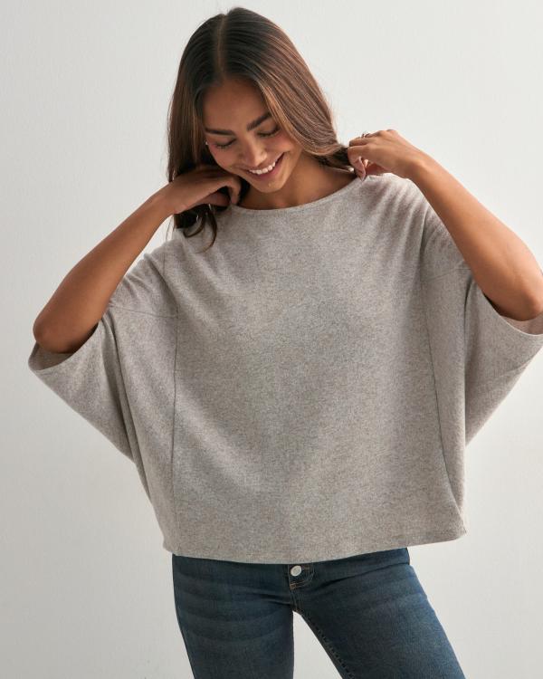 Nelly - Beige - Soft Luxe Oversized Sweater 