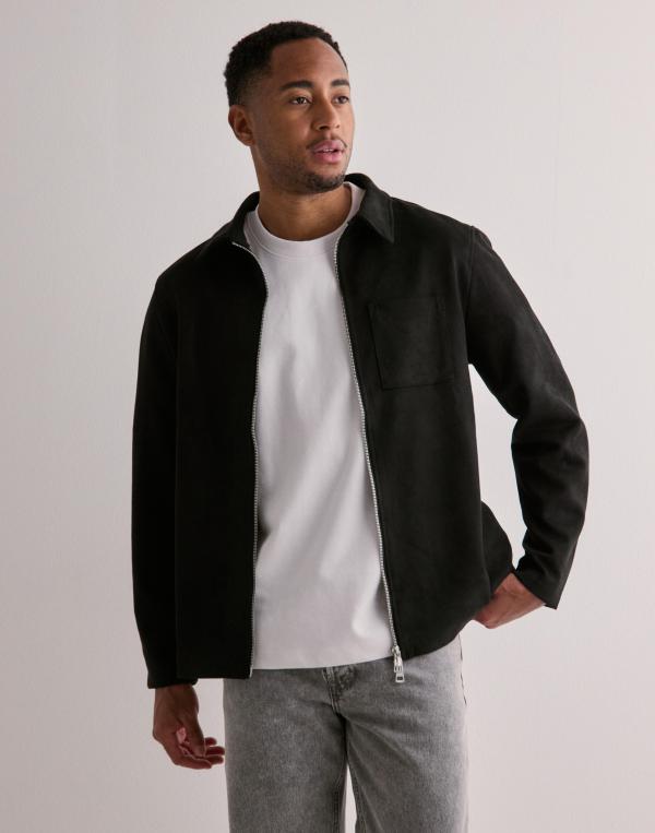 Ciszere Neo Vegan Suede Overshirt 2.0 Overshirts Svart (Övriga Skjortor i kategorin Skjortor)