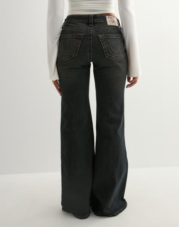 True Religion - Svart - High Rise Wide Leg Flare Pending New Name 