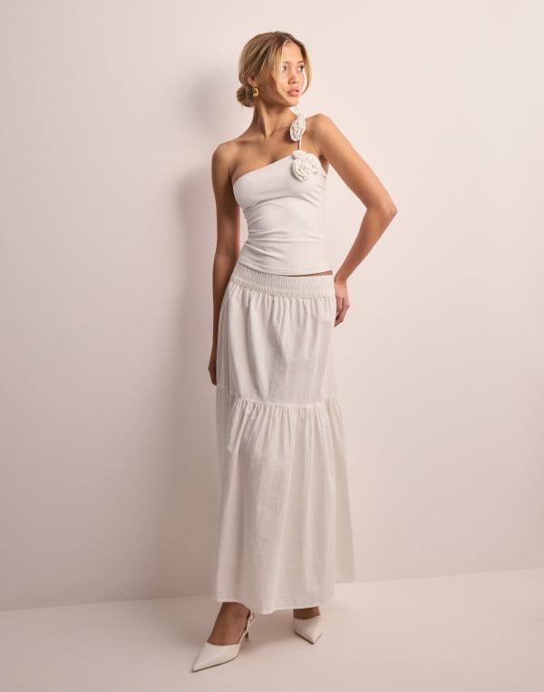 Vero Moda - Vit - Vmcharlotte Hw Ankle Skirt Wvn Ga S 